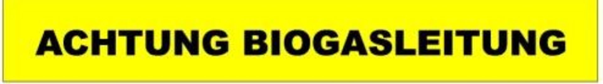 Bande d'avertissement pour conduite enterrée de biogaz BIOGASKONTOR