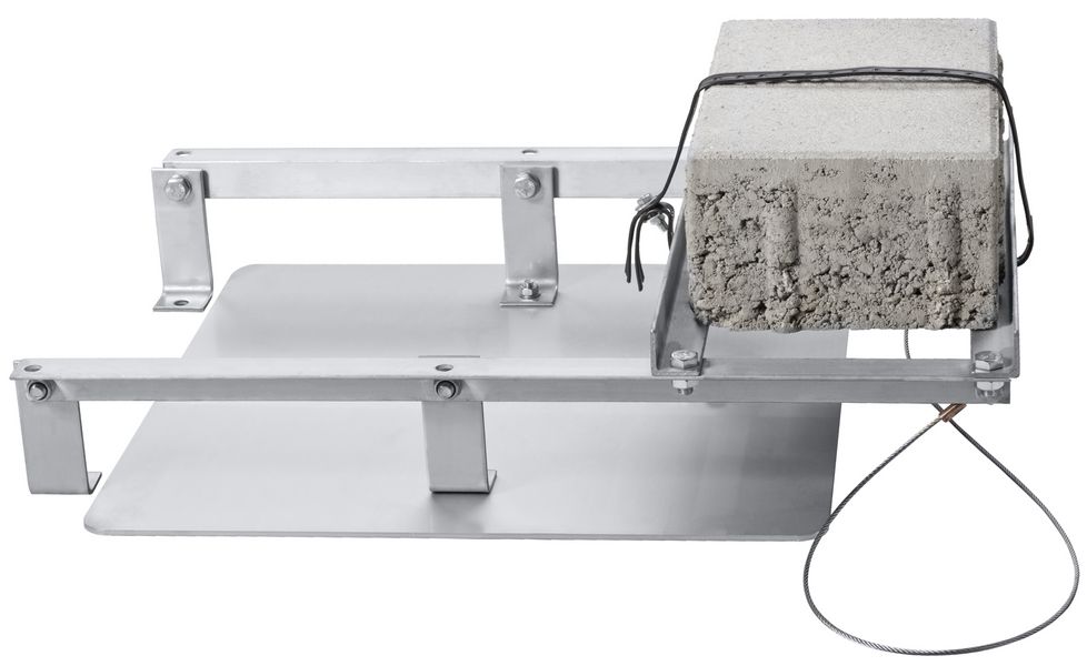 Contrepoids pour plaque de surpression BIOGASKONTOR