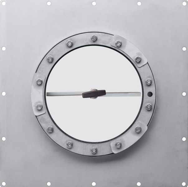 Hublot de digesteur sur plaque inox BIOGASKONTOR RD 300 / RD 400