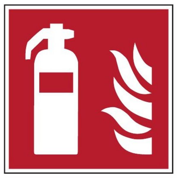 Panneau d'avertissement « Extincteur » BIOGASKONTOR