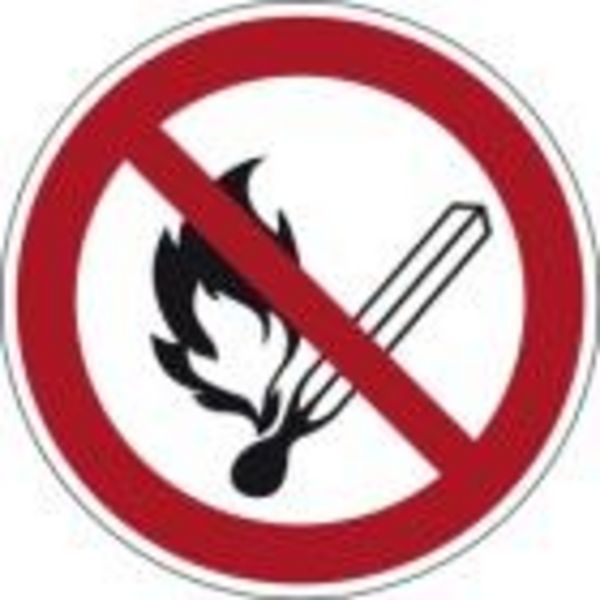 Panneau d'avertissement « Feu interdit » D-P002 BIOGASKONTOR