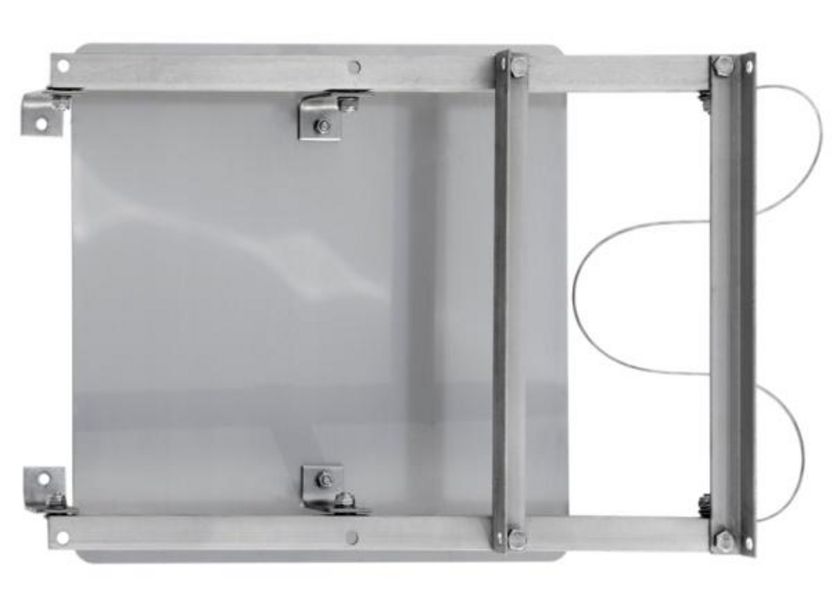 Plaque de surpression BIOGASKONTOR 48 x 48 cm inox