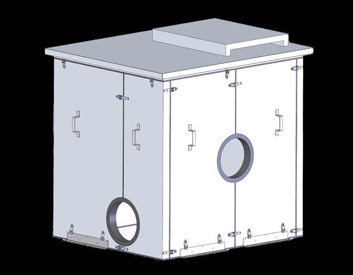 Capot d'insonorisation Meidinger pour surpresseur ATEX – jusqu'à -15 dB
