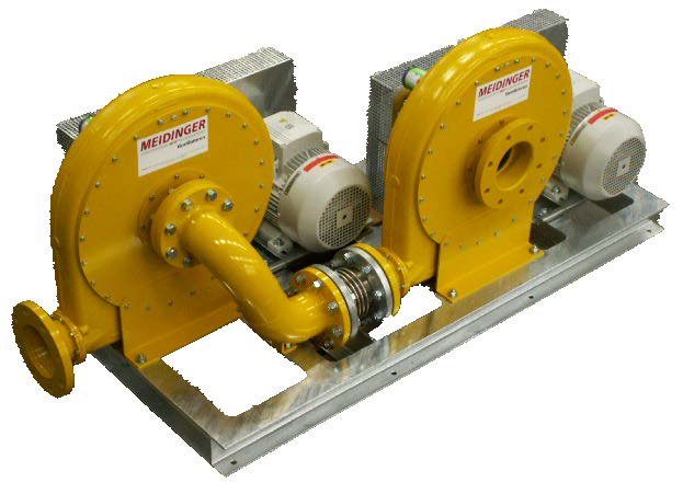 Surpresseur biogaz Meidinger GRN/2G ATEX – entraînement par courroie, 160 mbar
