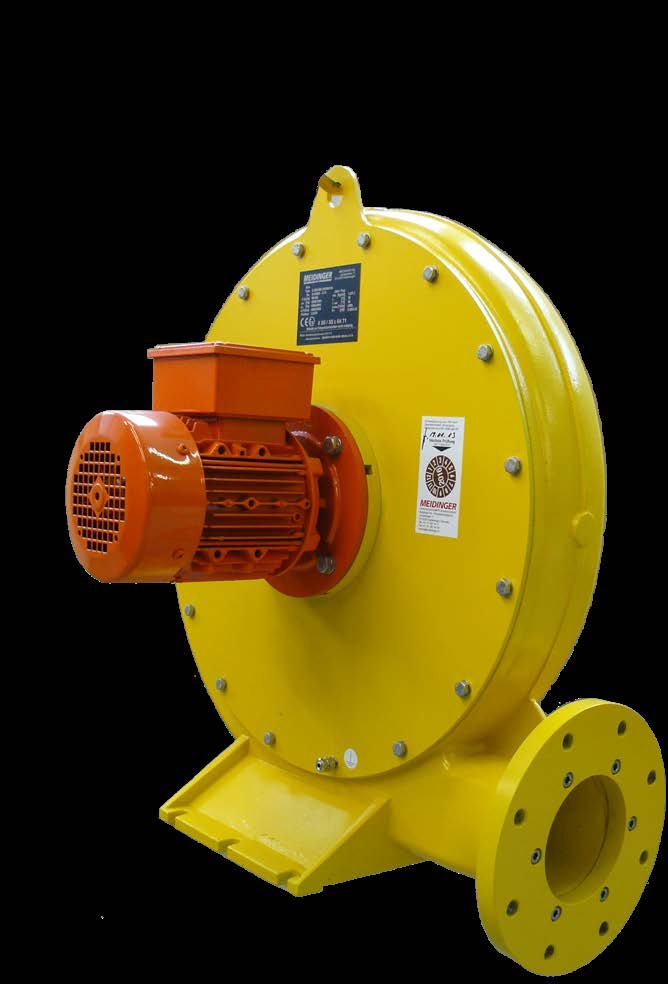 Ventilateur de torchère Meidinger GRZ48/120/500/1G ATEX – 1,1 kW, 40 mbar