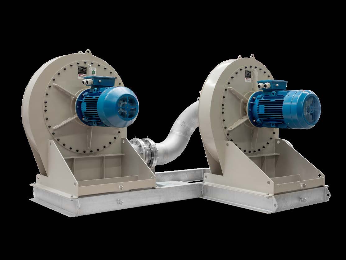 Surpresseur biogaz Meidinger HA/1G-2 ATEX – double étage grand débit, 300 mbar